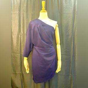 One Shoulder Mini Dress with Open Lower Back